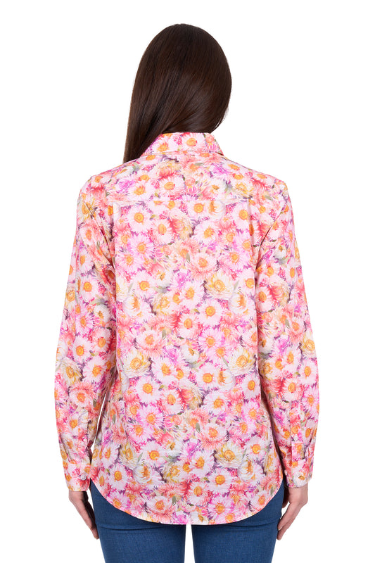 Hard Slog Ladies Samira 1/2 Plkt L/S Shirt - H6W2101173