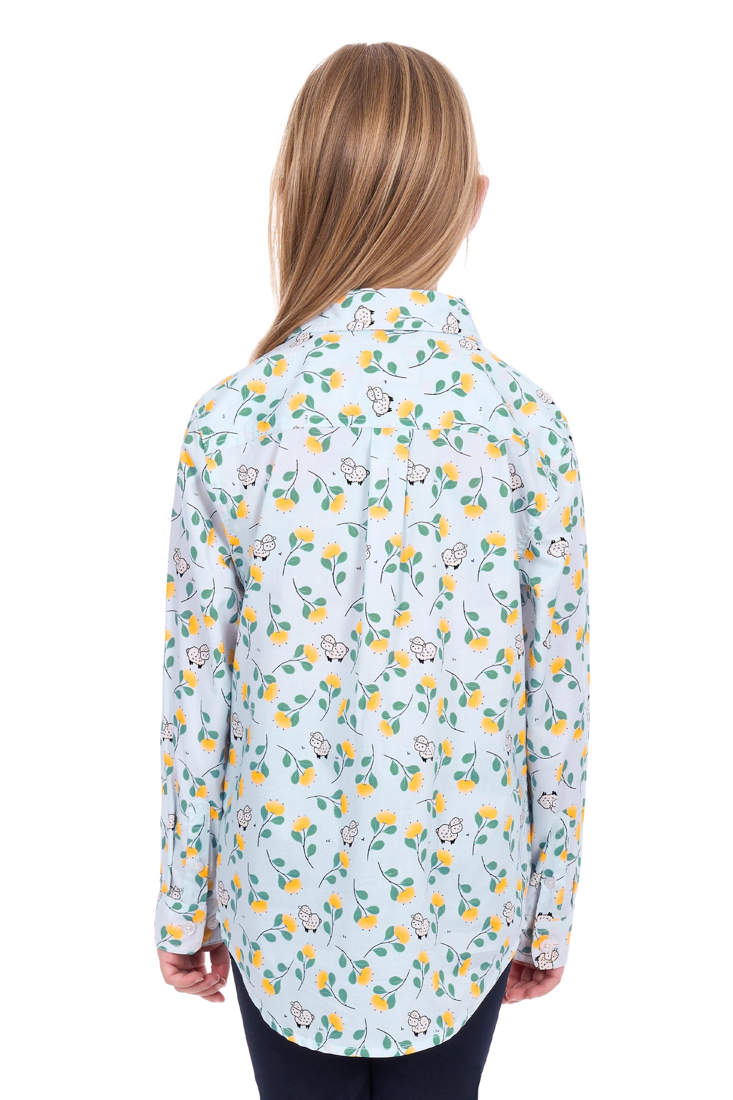Hard Slog Kids Suzie Half Placket L/S Shirt - H6W7101166