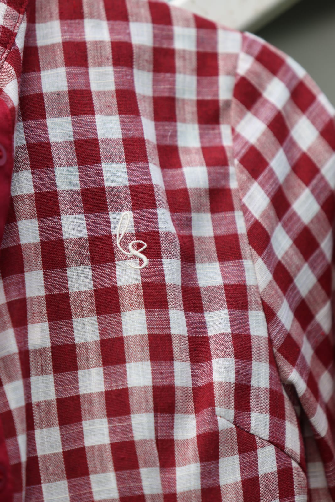 Lime & Soda Freya Dark Red Gingham L/S Shirt