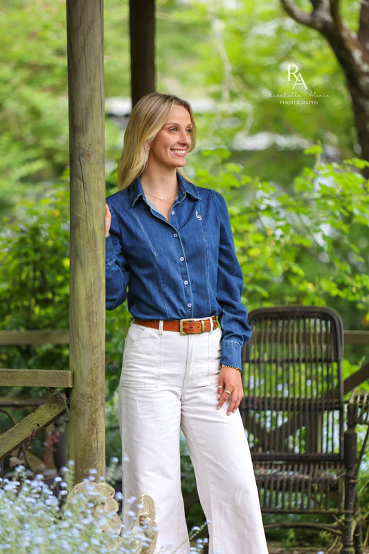 Lime & Soda Layla L/S Shirt - Denim