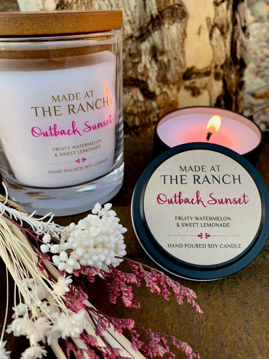 Made At The Ranch Soy Candle Medium - Outback Sunset