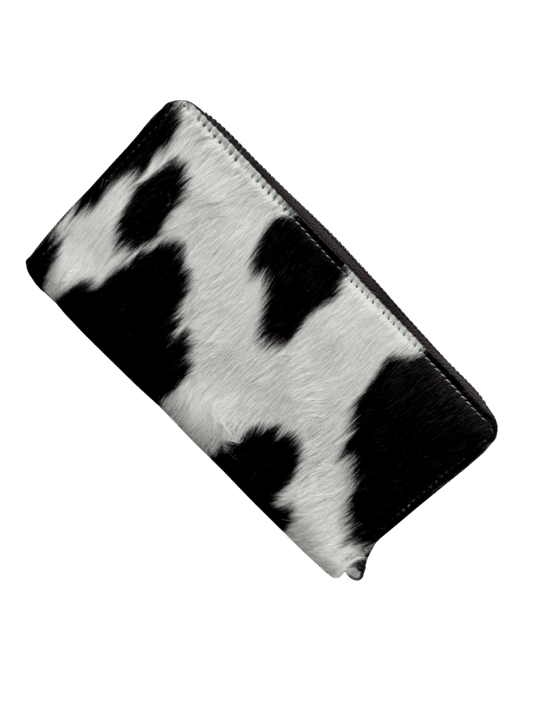 The Design Edge Sunflower Leather Zippered Brown Wallet - AW34