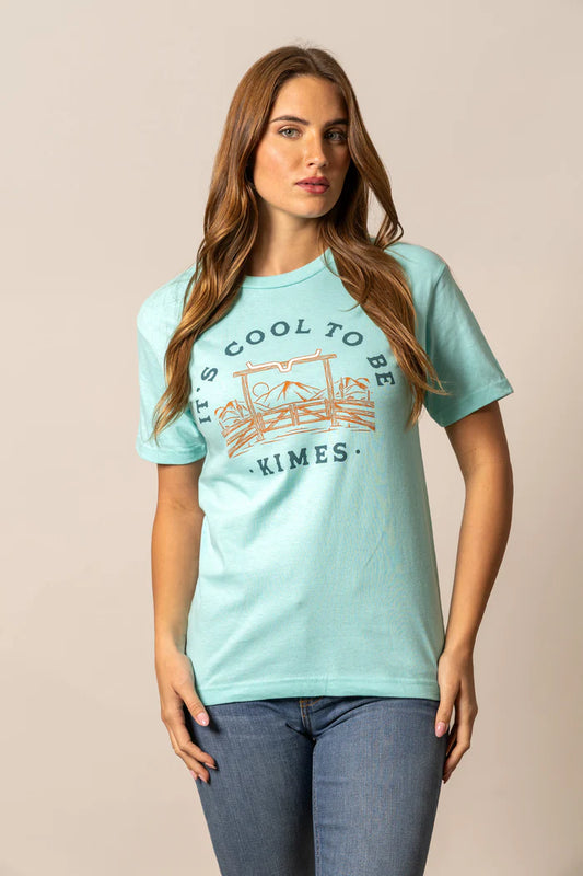 Kimes Ranch Ladies It's Cool Light Blue T Shirt