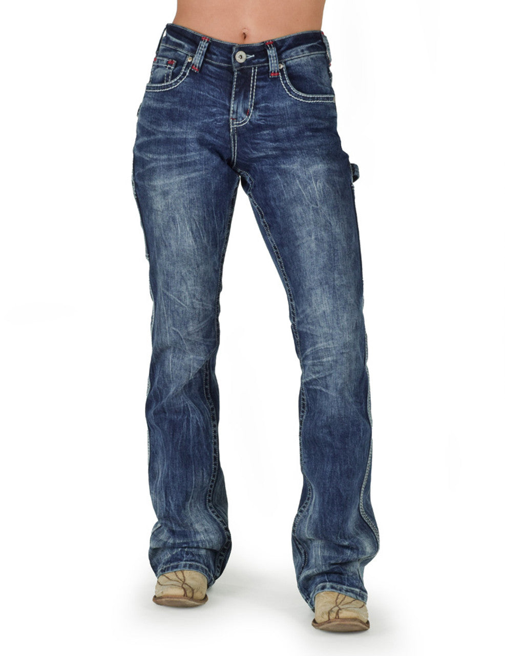 Carpenter Ridge Tuff Cowgirl Tuff American Carpenter Natural Waist Jean - American Carpente ...