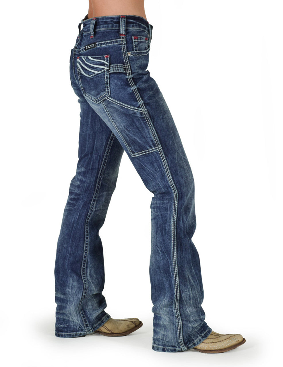 Carpenter Ridge Tuff Cowgirl Tuff American Carpenter Natural Waist Jean - American Carpente ...