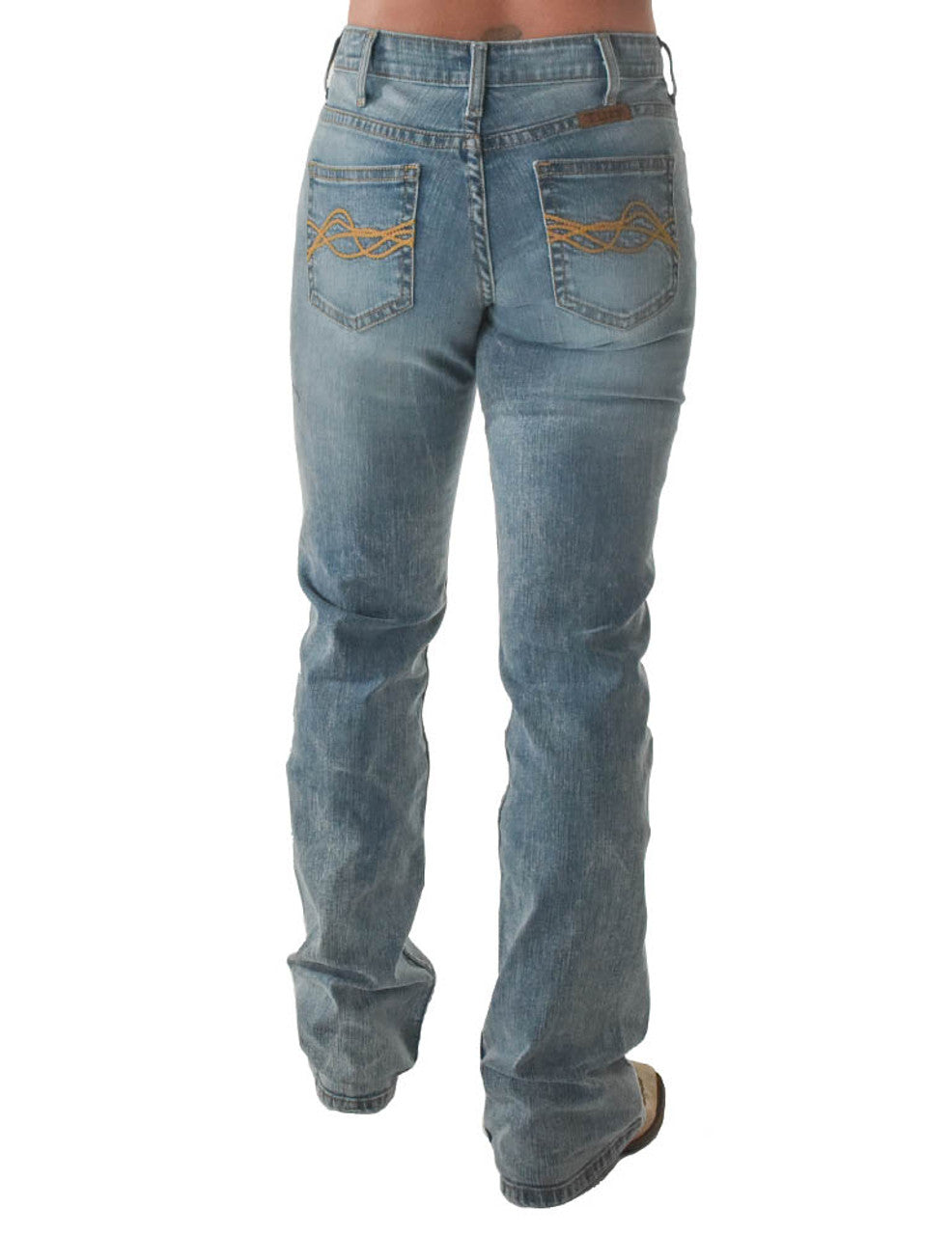 Cowgirl Tuff Denim Blues Bootcut Jean - Denim Blues