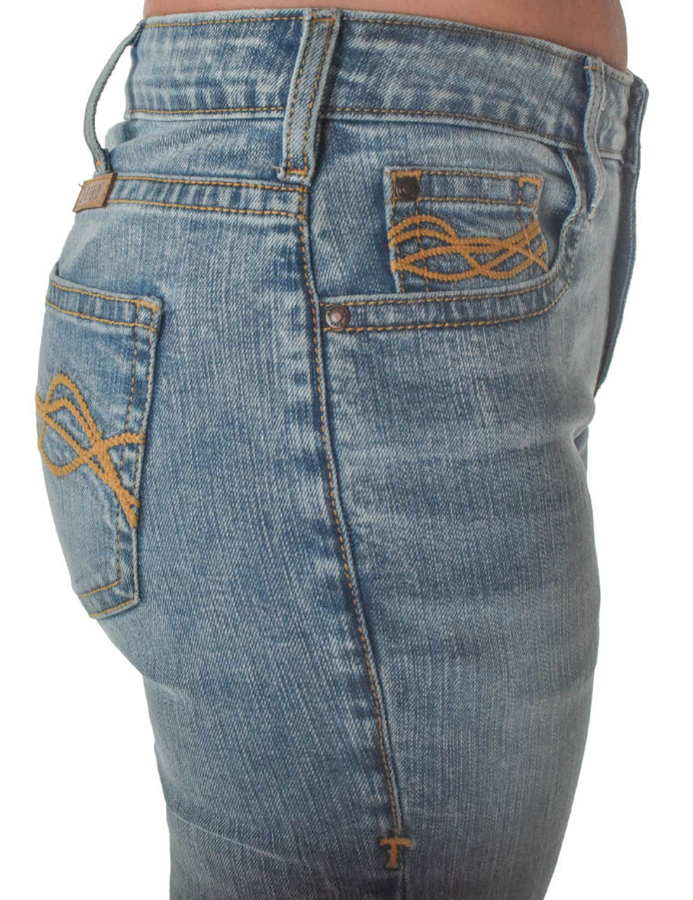 Cowgirl Tuff Denim Blues Bootcut Jean - Denim Blues