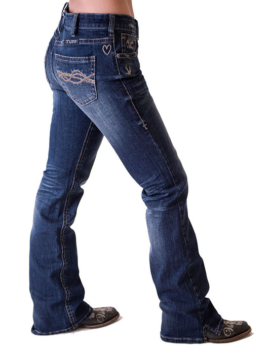 Cowgirl Tuff Ladies Jeans - Natural Waist - Inspire Dark
