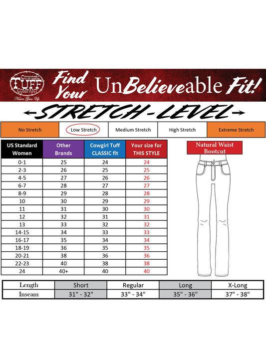 Cowgirl Tuff Ladies Jeans - Inspire