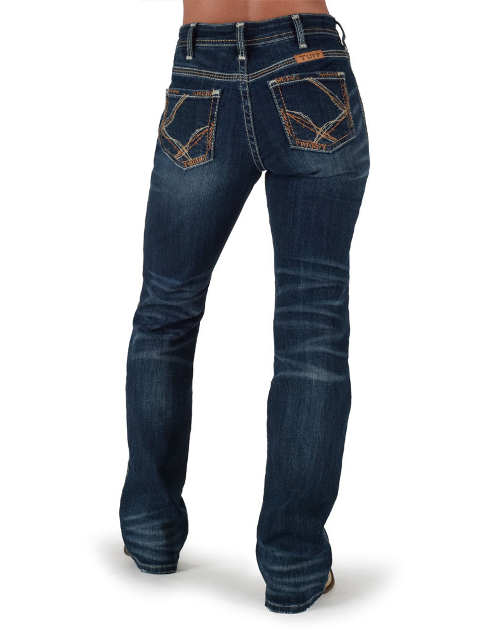 Cowgirl Tuff Rusty Barbed Wire Natural Waist Jean