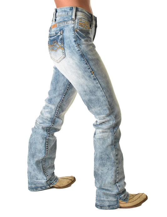 Cowgirl Tuff Shake It Off Mid Rise Bootcut Jean - Shake It Off