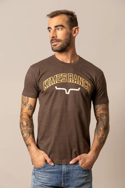 Kimes Ranch Mens KR University Espresso T Shirt