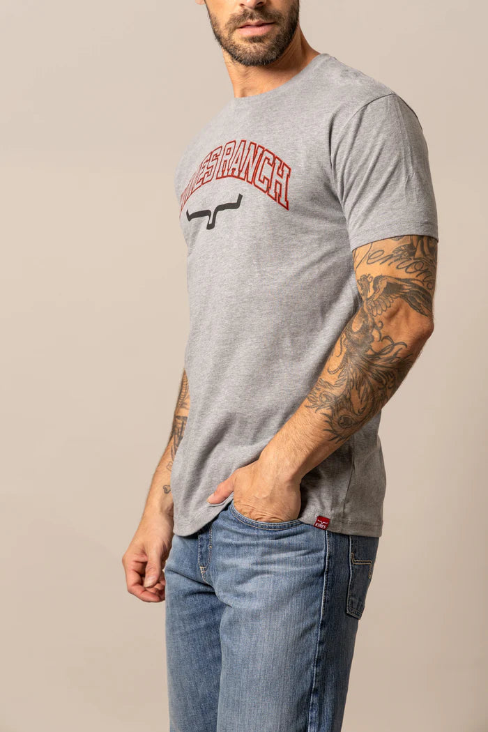 Kimes Ranch Mens KR University Grey Heather T Shirt