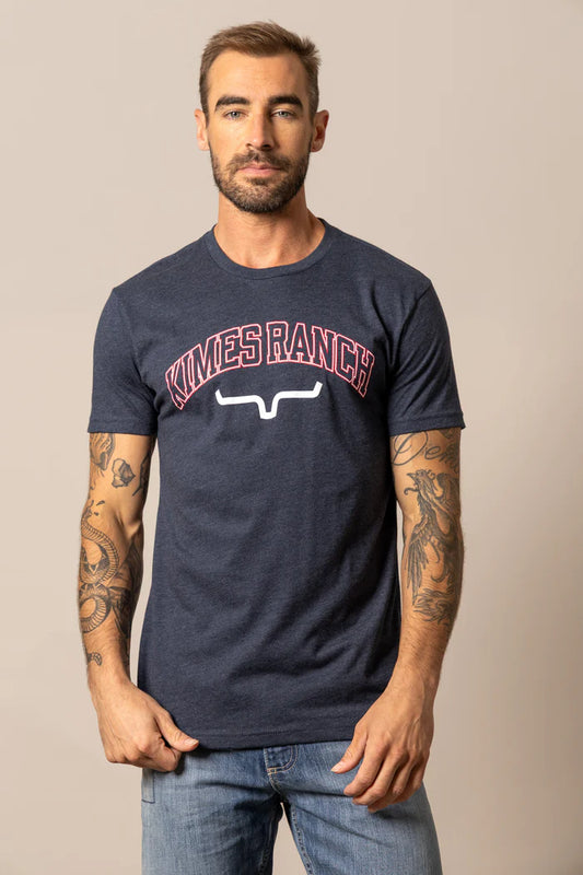 Kimes Ranch Mens KR University Midnight Navy T Shirt