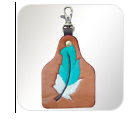 American Darling Genuine Leather Keyring - LC-ADKRX120