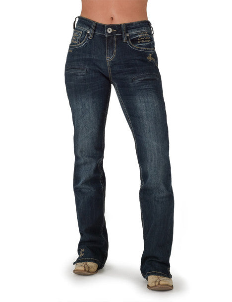 Cowgirl Tuff Ladies Jeans - Lisa's Legacy Dark