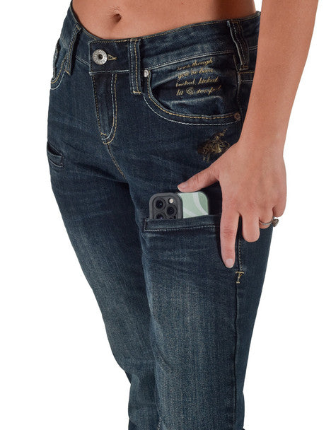Cowgirl Tuff Ladies Jeans - Lisa's Legacy Dark