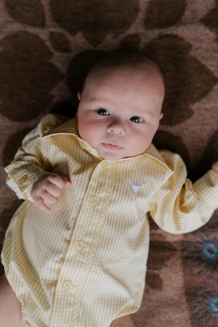 Little Windmill Sunshine Lemon L/S Romper