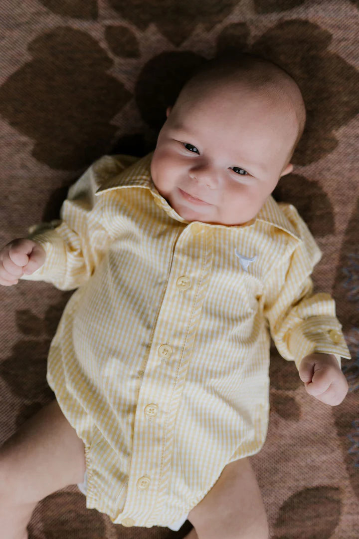 Little Windmill Sunshine Lemon L/S Romper