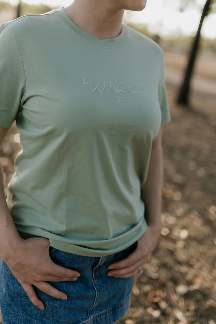WC Limited Edition Embroidered Ladies Tee - SAGE