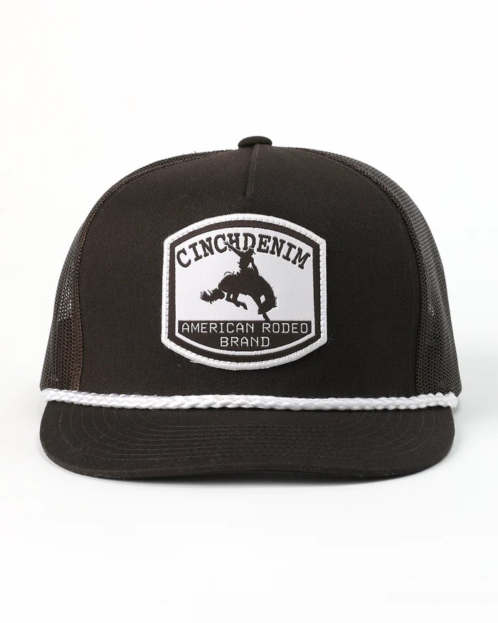 Cinch Mens High Profile Brown Trucker Cap - MCC0600609