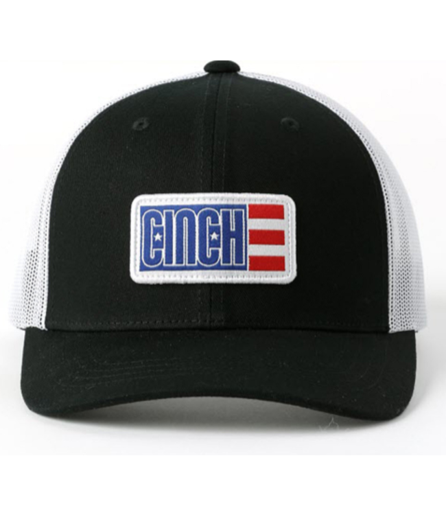 Cinch Mens American Flag Cap - Black - MCC0660636