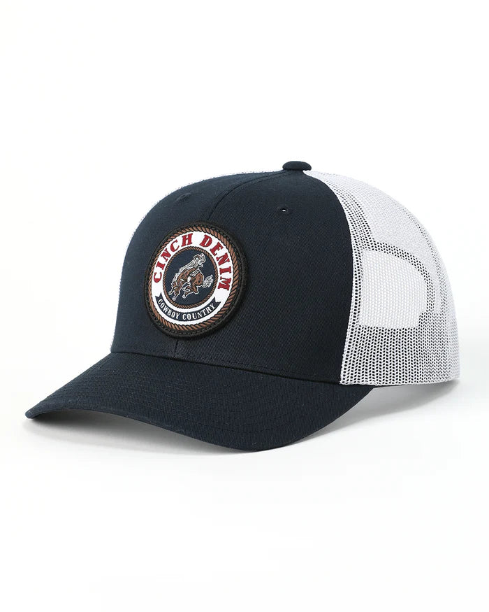 Cinch Mens Mid Profile Trucker Cap - MCC0660651 - Navy