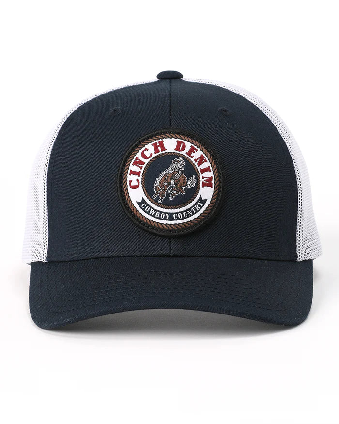 Cinch Mens Mid Profile Trucker Cap - MCC0660651 - Navy