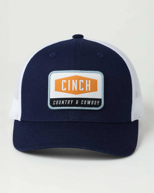 Cinch Mens Mid Profile Trucker Cap - Royal Blue - MCC0660655