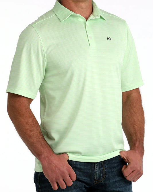 Cinch Mens Arenaflex Polo - Green - MTK1865042