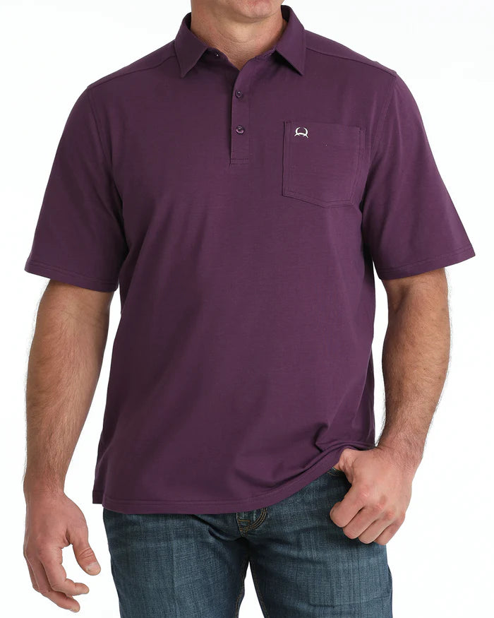 Cinch Mens Arenaflex® Polo - Purple - MTK1874001