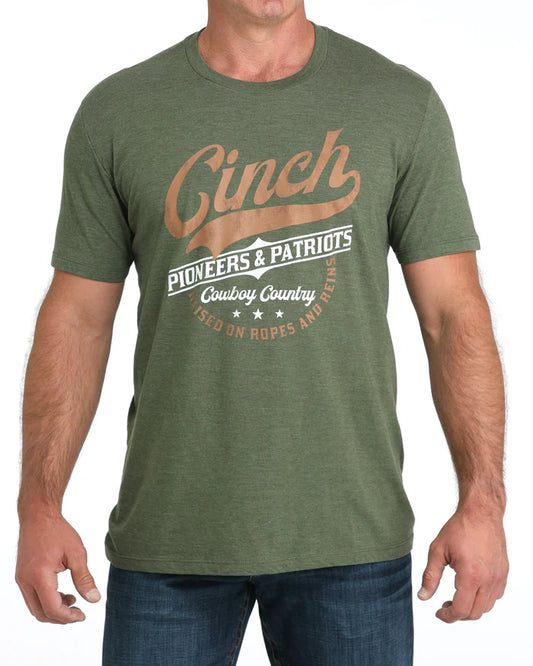 Cinch Mens Graphic Tee Shirt - MTT1690695 - Olive