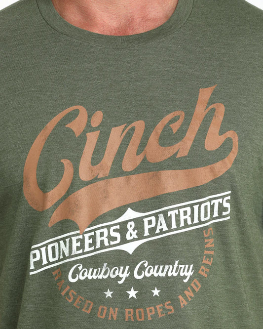 Cinch Mens Graphic Tee Shirt - MTT1690695 - Olive