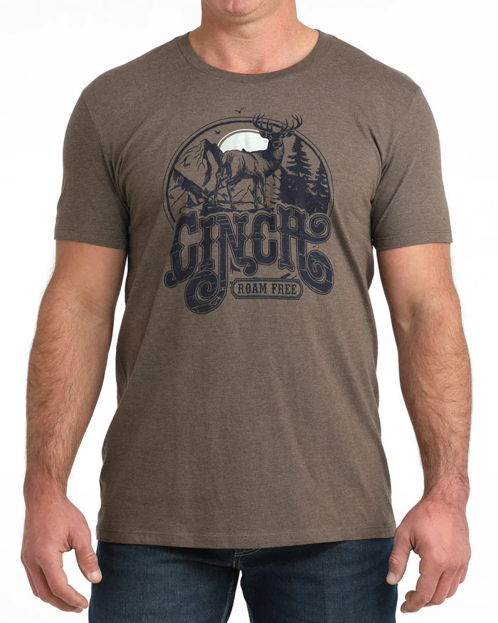 Cinch Mens Graphic Tee Shirt - MTT1690705 - Brown