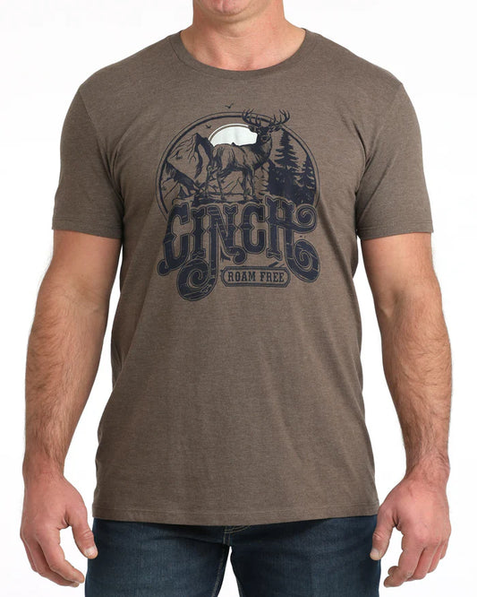 Cinch Mens Graphic Tee Shirt - MTT1690705 - Brown