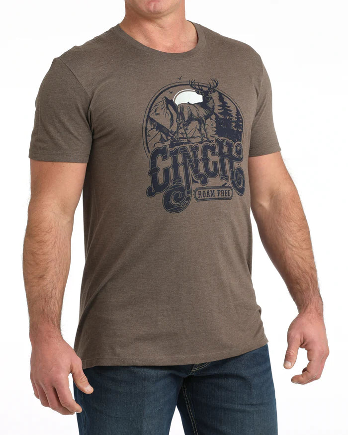 Cinch Mens Graphic Tee Shirt - MTT1690705 - Brown