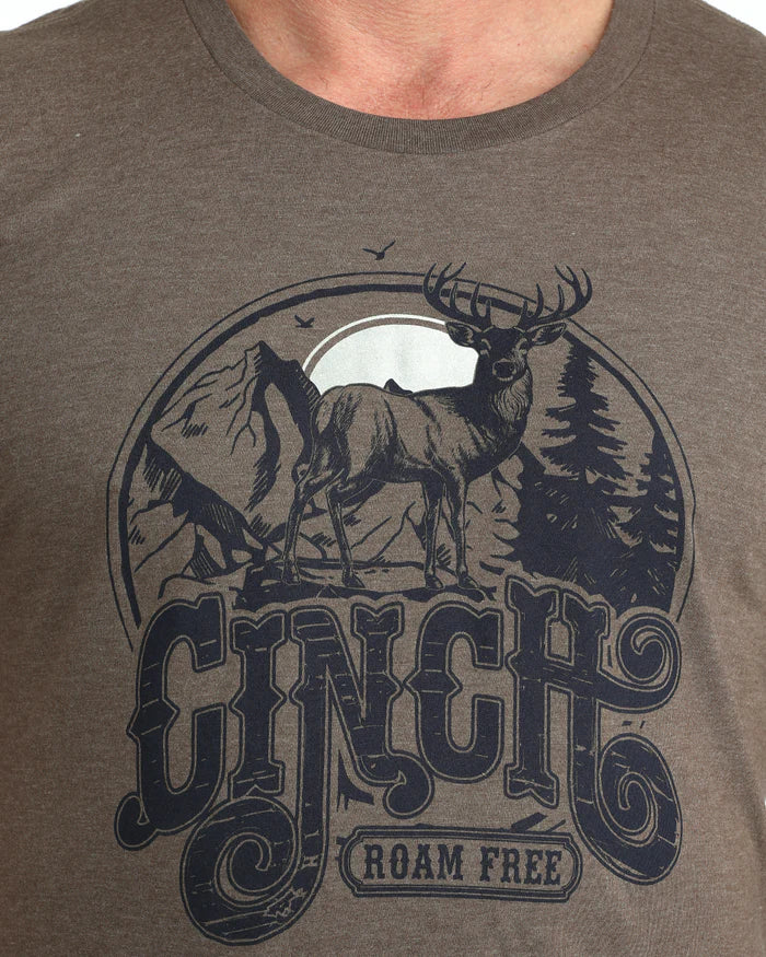 Cinch Mens Graphic Tee Shirt - MTT1690705 - Brown