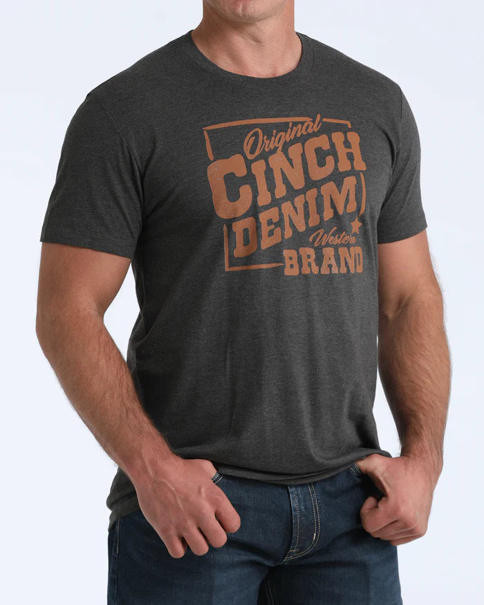 Cinch Mens Graphic Tee Shirt - MTT1690707 - Charcoal