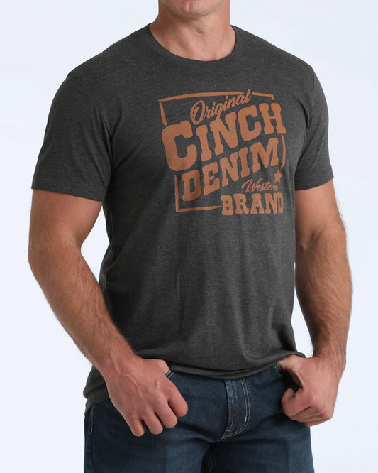 Cinch Mens Graphic Tee Shirt - MTT1690707 - Charcoal