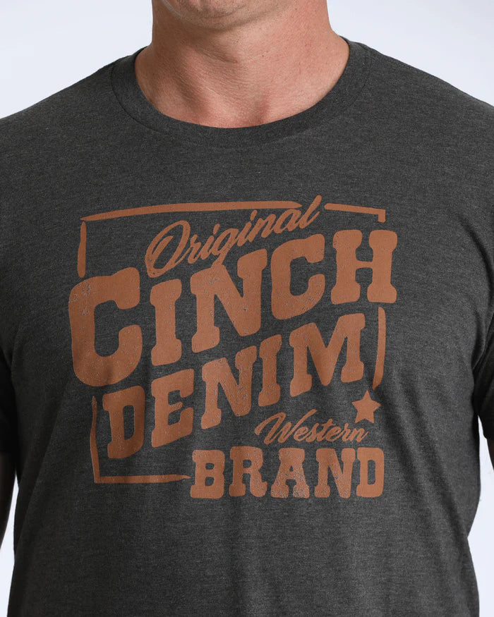 Cinch Mens Graphic Tee Shirt - MTT1690707 - Charcoal