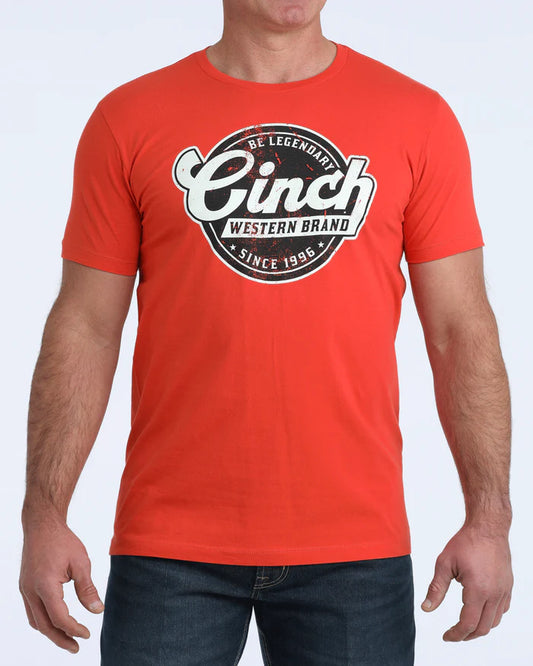 Cinch Mens Graphic Tee Shirt - MTT1690709 - Red