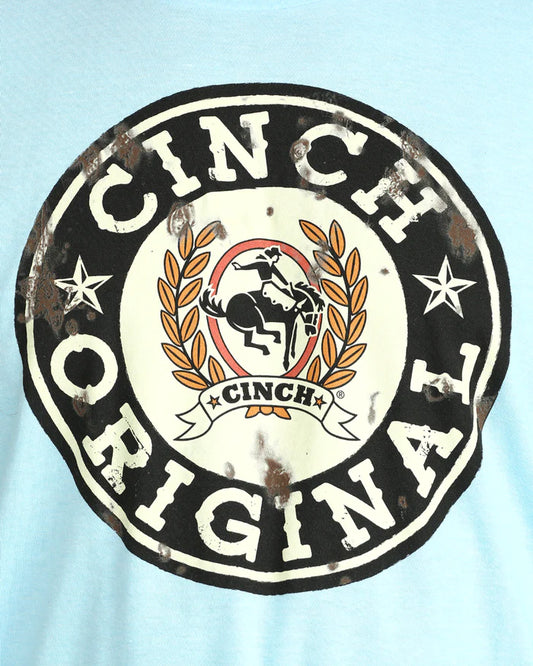Cinch Mens Graphic Tee - Blue - MTT1690714