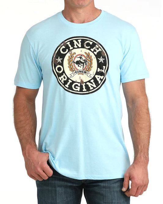 Cinch Mens Graphic Tee - Blue - MTT1690714