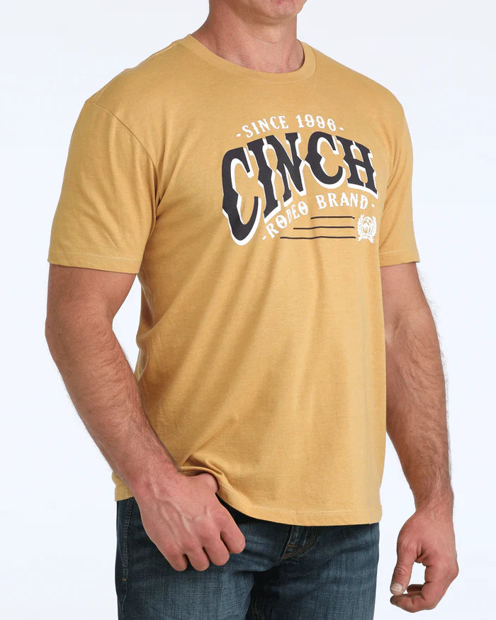 Cinch Mens Graphic Tee - Gold - MTT1690720
