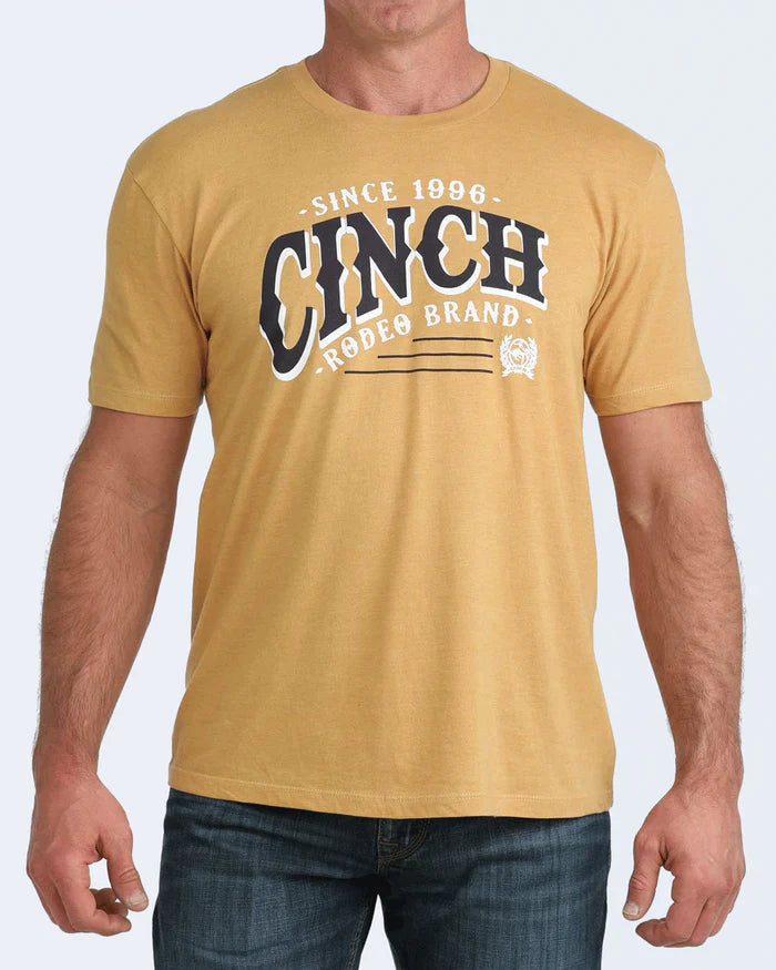 Cinch Mens Graphic Tee - Gold - MTT1690720