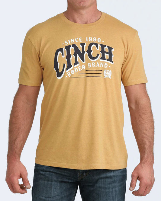 Cinch Mens Graphic Tee - Gold - MTT1690720
