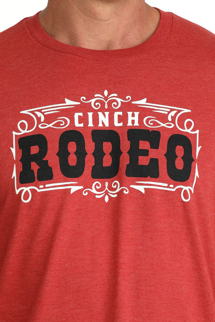Cinch Mens Graphic Tee - Red - MTT1690724