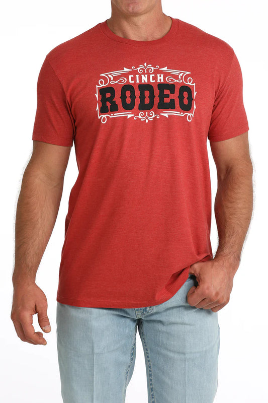 Cinch Mens Graphic Tee - Red - MTT1690724