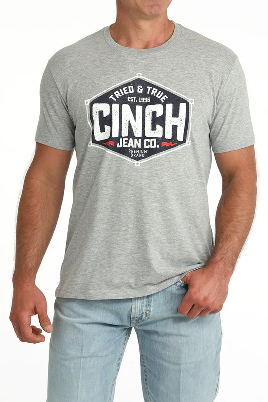 Cinch Mens Graphic Tee - Grey - MTT1690725