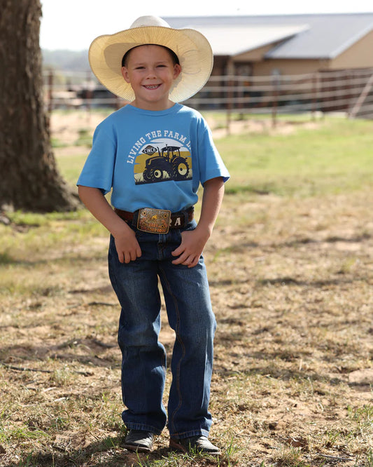 Cinch Boys Toddler Blue Tee Shirt - MTT7671107